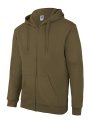 Heren Hoodie met Rits Starworld SW250 Khaki